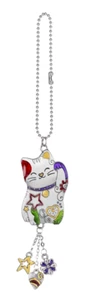 Auto Charm - KATZE - FARBIGES Zink & Eisen - Silber & Gold - 9"L - Bild 1 von 1