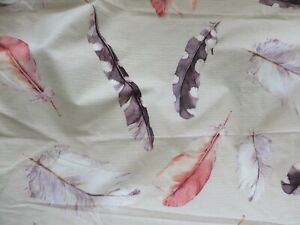 John Lewis king duvet cover & 2 pillowcases unusual feather design cotton  