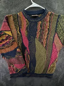 COOGI Classic Sweater Large Linen Cotton Blend Pullover Colorful Australia Crew - Picture 1 of 20