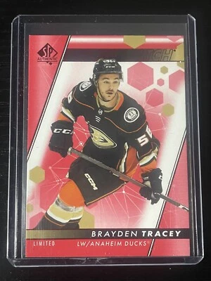 2022-23 UD SP Authentic Brayden Tracey RC Limited Red Future Watch Ducks #110 - Image 1 of 2