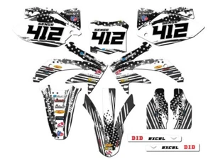 2008 CRF 450 R MERICA Grey Senge Graphics Kit Compatible with Honda - Picture 1 of 10