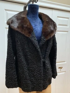 Persian & Mink Fur Jacket Medium - Picture 1 of 9