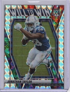 2021 Mosaic Jonathan Taylor Will to Win Silver Prizm #WW-9 Indianapolis Colts