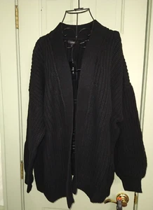 Neu mit Etikett!! Alfani Damen Langarm Core Strickjacke - Schwarz - 3X Strick - Bild 1 von 5