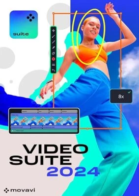 Movavi Video Suite 2025  For MACINTOSH Convert Videos , Edit MPEG AVI WMV  - Image 1 of 3