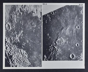 1960 Lunar Moon Map Photo Tranquillitatis B4-d Tranquility Bay Apollo - McDonald - Picture 1 of 4