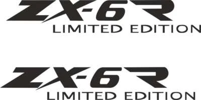 DIE WERBESCHEUNE Kawasaki ZX-6R Lim Edition passender Aufkleber Sticker - Motorrad Schriftzug