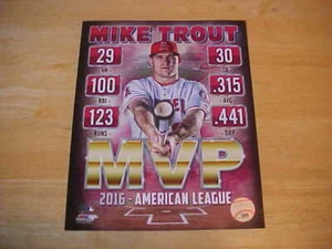 Mike Trout MVP Portraits + Angels LICENSED 8x10 Color Photo FREE SHIPPING 3/MORE - Picture 1 of 1