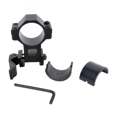 QD 25.4/30mm Ring High Profile Flashlight Scope Mount w/20mm Picatinny Rail - Image 1 of 4