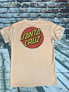 Women’s Vtg Santa Cruz Skateboard Peach Sz S - Picture 1 of 5