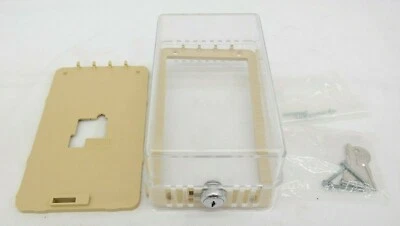 White-Rodgers F29-0143 Clear Plastic Thermostat Guard w/ Lock  NaS - Image 1 of 4