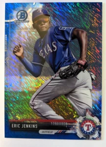2017 BOWMAN CHROME BLUE SHIMMER REFRACTOR ERIC JENKINS BCP19 - Picture 1 of 2