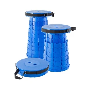 Kitchen + Home Telescoping Camping Stool – Collapsible Portable Folding Stool - Picture 1 of 9