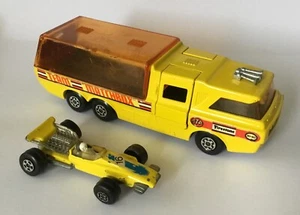 Matchbox Superkings K-7 Racing Car Transporter VNM & Formula 1 Car  No:16 GOOD - Picture 1 of 12