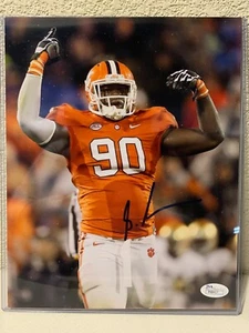 Shaq Lawson Signed Clemson Tigers 8x10 Photo JSA - Picture 1 of 4