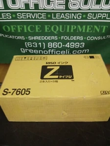 10 NEW Riso Brand S-7605 Black Ink, Risograph Inks for RZ / MZ / EZ Series S4254 - Picture 1 of 1