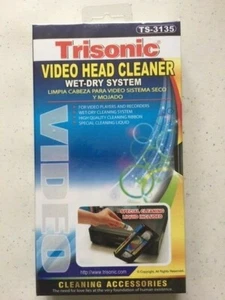 Limpiador de cabezales de video VHS para reproductor y grabadora de casetes de cinta - Imagen 1 de 6