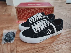 Vans Sidle Sid Pro - Nuevo y en caja - Reino Unido 5,5 - Negro Blanco - Imagen 1 de 14