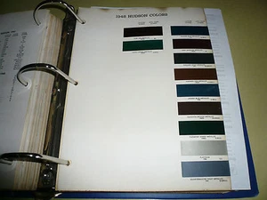 Muestra de pintura con chip de color Hudson Arco 1948 - vintage - Imagen 1 de 1