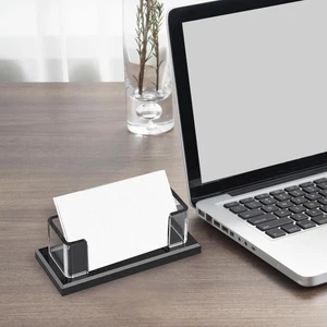 Porte-cartes de visite, organiseur de bureau pouvant contenir jusqu'à 60 - Afbeelding 1 van 5