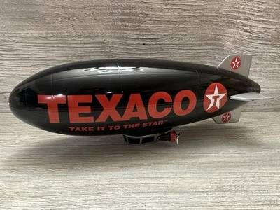 Banco de monedas Texaco Die Cast Blimp en negro gas y petróleo coleccionable Foto 1 de 4