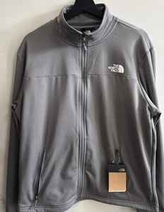 The North Face Cedar Trail Grid Fleece Jacket Full Zip Pearl Gray Men's Large - Picture 1 of 5