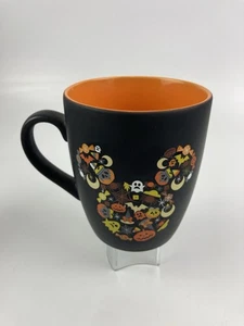 Disney Mug Mickey Mouse Black Matt/Orange Zrike Brands New - Picture 1 of 7