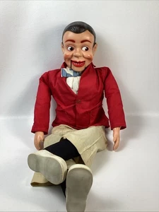 Manichino vintage Jerry Mahoney Ventriloquo 24” senza marchio corda attaccata non funzionante - Foto 1 di 16