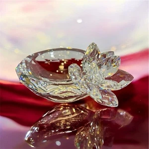 Swarovski Crystal Waterlily Bowl - Retired - Picture 1 of 9