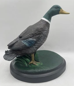 Splendida statuina esca anatra ceramica dipinta a mano vintage firmata KA 88’ - Foto 1 di 9