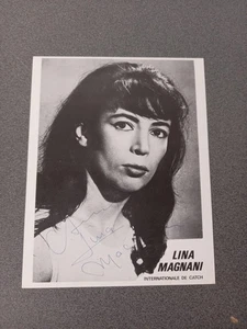 Fotografía Promocional Firmada Y Dedicada Lina Magnani "La Pantera" CATCH - Imagen 1 de 6