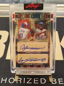 2025 Leaf Seasons In The Sun Dawson/ Guerrero Dual Auto /5 USA Flag - Foto 1 di 2