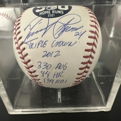 Miguel Cabrera Auto Signed Detroit Tigers Rawlings 500 HR Inscribed Baseball JSA - Image 1 of 3