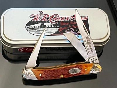 Rare Case XX 2012 6318P Punch Chestnut Bone CV Blades/Stainless Punch Knife1/50 - Image 1 of 4