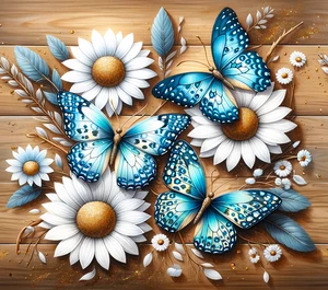 20oz Sublimation Tumbler Wrap Butterfly Ready To Press Heat Transfer - Picture 1 of 1