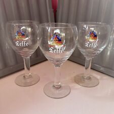 3 x Leffe Beer Glasses Chalice 33cl - Excellent Condition - Home Bar / Man Cave