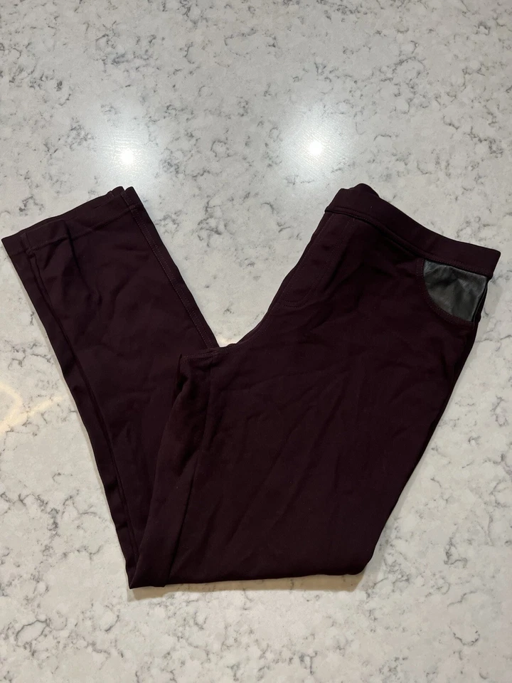 Pantalones de vestir para mujer granate DKNY elásticos leggings talla XL Foto 1 de 3