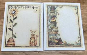 New Main Street Press Sticky Notes Cats Fishing Lot Of 2 - Picture 1 of 4