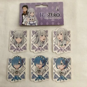 *Re:Zero Starting Life In Another World* Juego de pegatinas de anime/manga TOTALMENTE NUEVO - Imagen 1 de 3