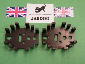 2 Stück TO3 / TO66 Kühlkörper / Aluminium schwarz eloxiert 42 x 34 x 13 mm 18g A42 - Bild 1 von 6