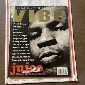 Vintage 90s VIBE Magazine Sept 1995 Rap Hip Hop Mike Tyson Snoop Sade Jordan - Picture 1 of 11