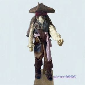 Jack Sparrow Cosplay Costume Kids Pirates of the Caribbean Outfits Xmas Present - Bild 1 von 8