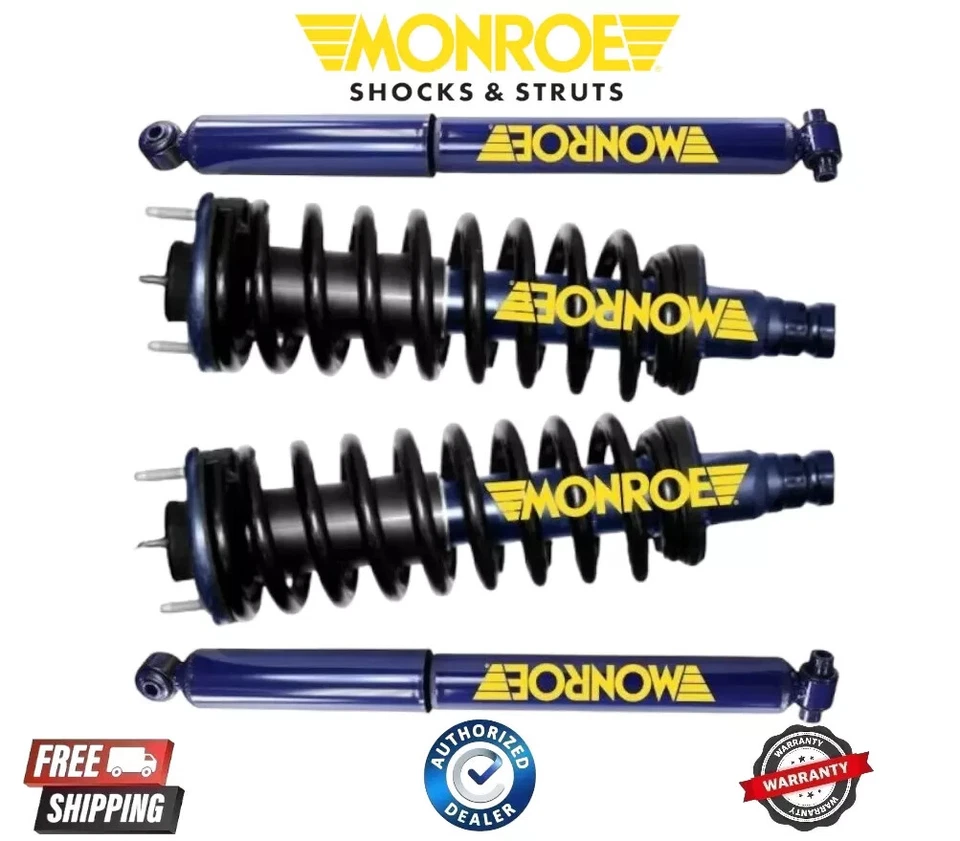 Front Struts Coil Springs & Rear Shocks Monroe Kit for Trailblazer Envoy Bravada - Image 1 of 1