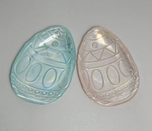 Akcam Easter Egg Plates Hand Made in Turkey (Set of 2) Green and Pink - Bild 1 von 9