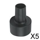 5 Universal Vacuum Hose Adapters Accessory 2-1/2-Inch to 1