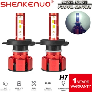 LED Headlight Kit H7 White 6000K Low Beam Bulbs for HYUNDAI Veloster 12-2019 - Imagen 1 de 10