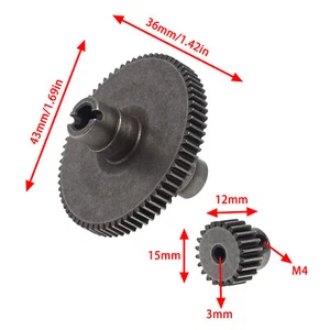 Parte de actualización de automóvil para control remoto Wltoys 104001 engranaje de motor/caja de engranajes - Imagen 1 de 9