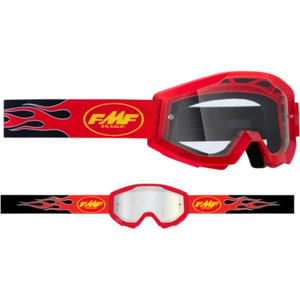 FMF FMF POWERCORE YOUTH GOGGLE FLAME RED - CLEAR LENS F-50054-00004 - Picture 1 of 2