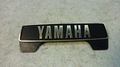 Yamaha Virago XV500 XV 500 Y425 1983. placa logotipo plástico negro emblema insignia Foto 1 de 2