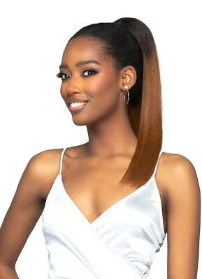 BOBBI BOSS 100% HUMAN BONE STRAIGHT 18" PONYTAIL - Image 1 of 2